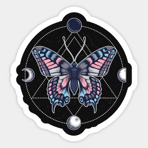 Transgender Butterfly Sticker by Psitta